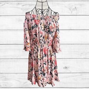 31. Lulu’s Hello Darling Blush Pink Floral Dress Size M